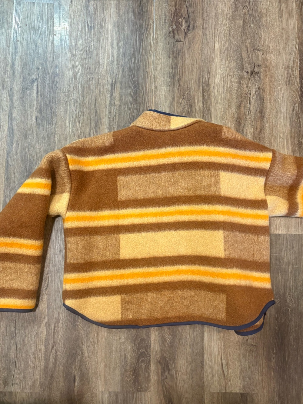 Striped Blanket Jacket size medium - Picture 5 of 8